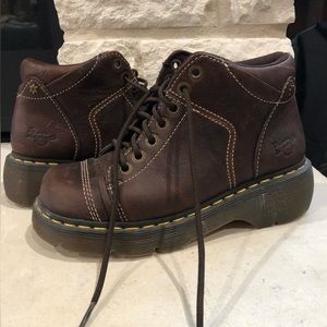 Dr.Martens, women, size 7, Yolanda style, brown boot, rarely used, almost new